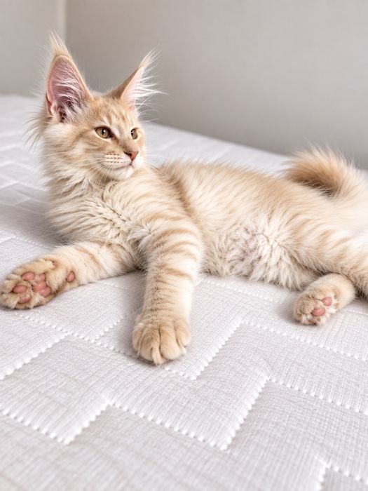 Maine Coon – kremowy kocurek