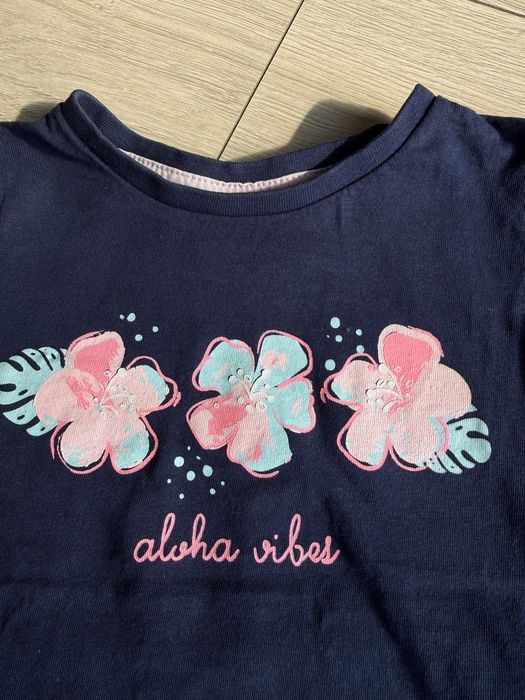 Paka bluzek zestaw t-shirt dziewczynka 92