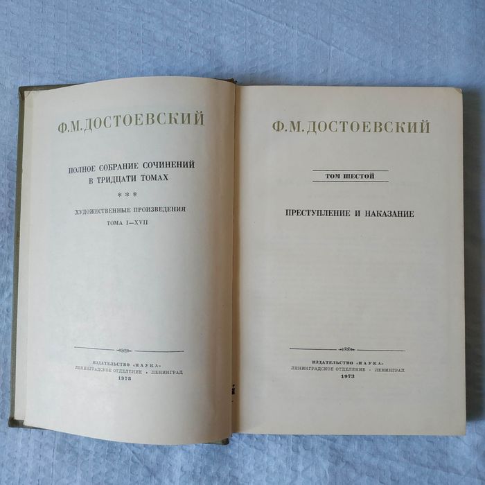 Ф.М. Достоевский. 6-й том полного собрания сочинений.