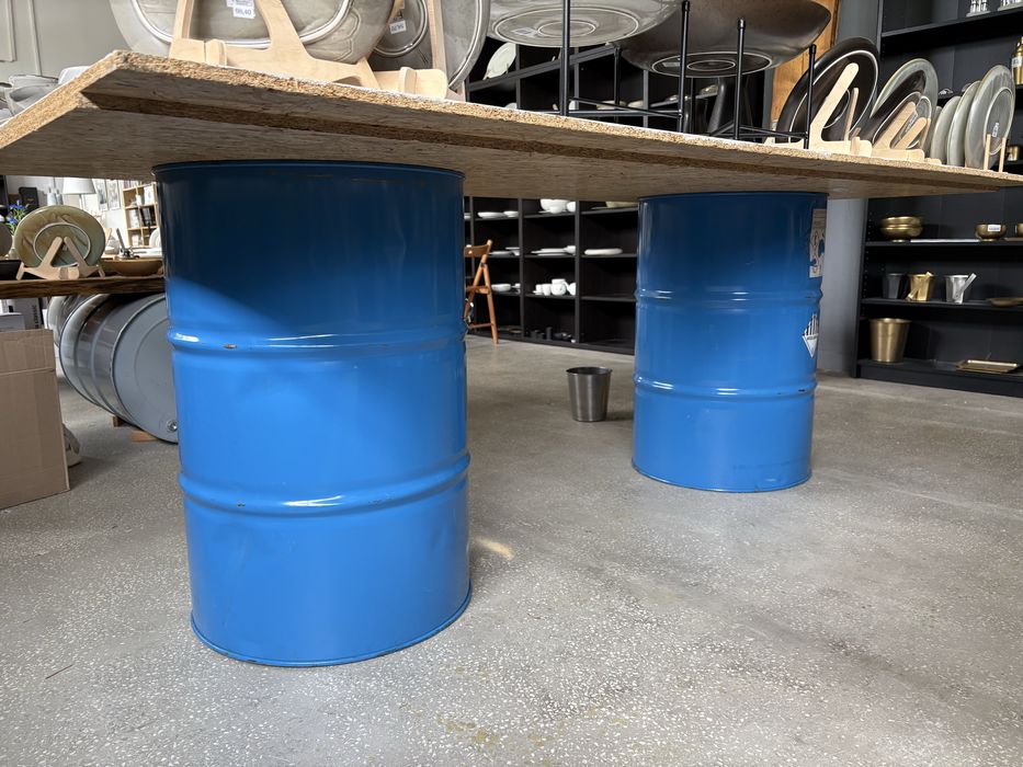 Beczki metalowe 220L wys. 90cm, fi 58cm