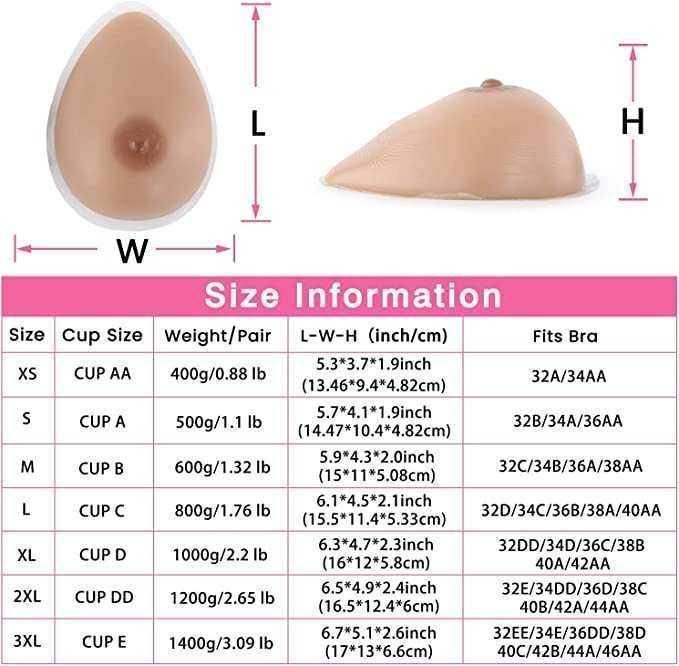 Mamas Seios de Silicone Autoadesivos para mulheres com peito plano