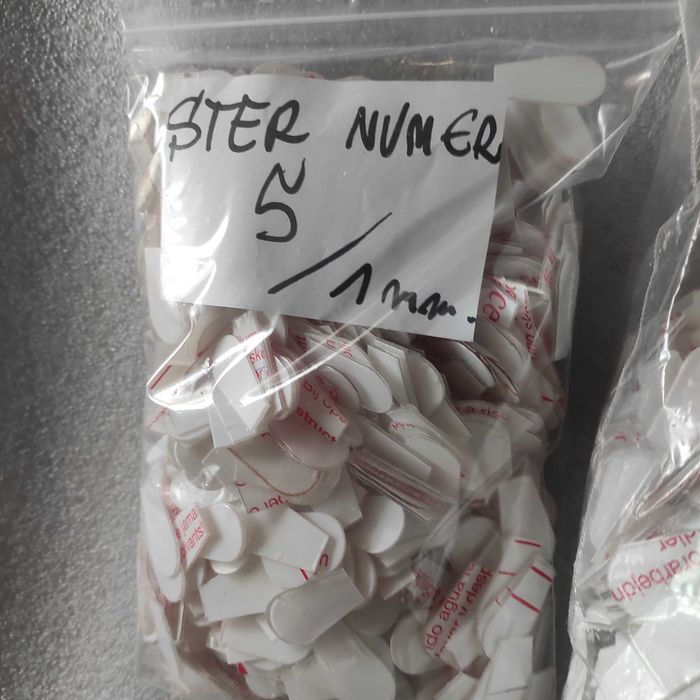 Stery do woblerów WZÓR nr.5 - 50 sztuk z gr. 1 mm. poliwęglanu czytaj