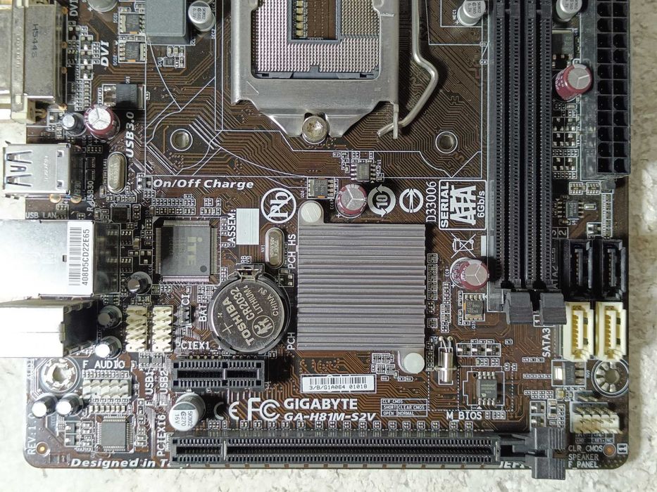Материнська плата Gigabyte GA-H81M-S2V - MiniITX - LGA1150 під міні ПК