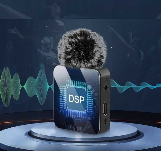 2x Bezprzewodowy Mikrofon Krawatowy do Telefonu USB TYPE-C ttst1527