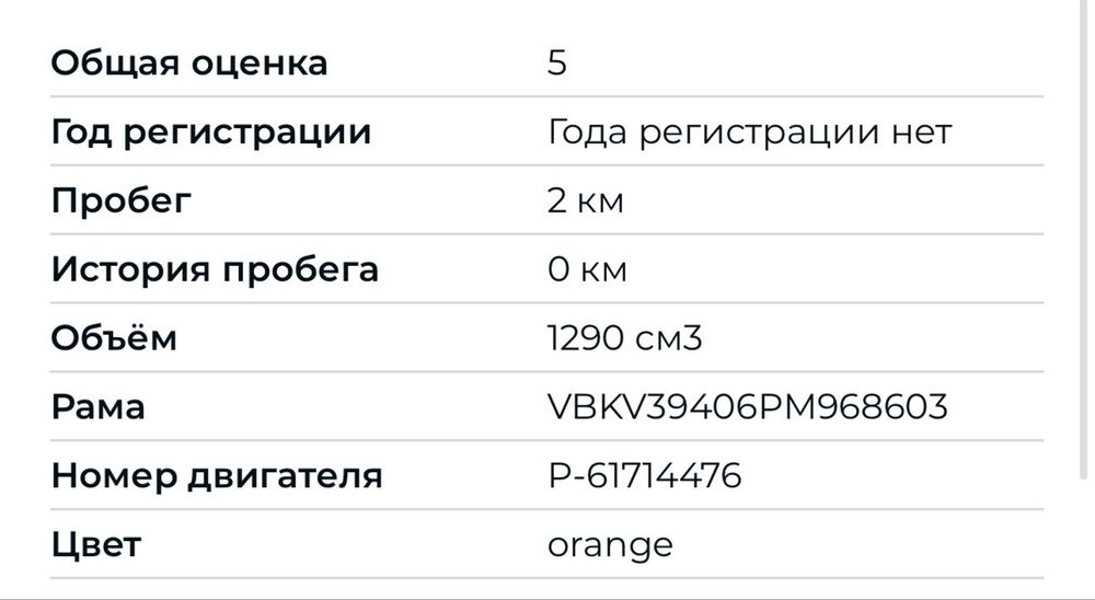 KTM 1290 Super Duke 2023 рік 2 км пробіг