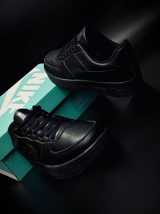 Кроссовки Nike Air Force 1 Black classic/ мужские кросовки/демисезон