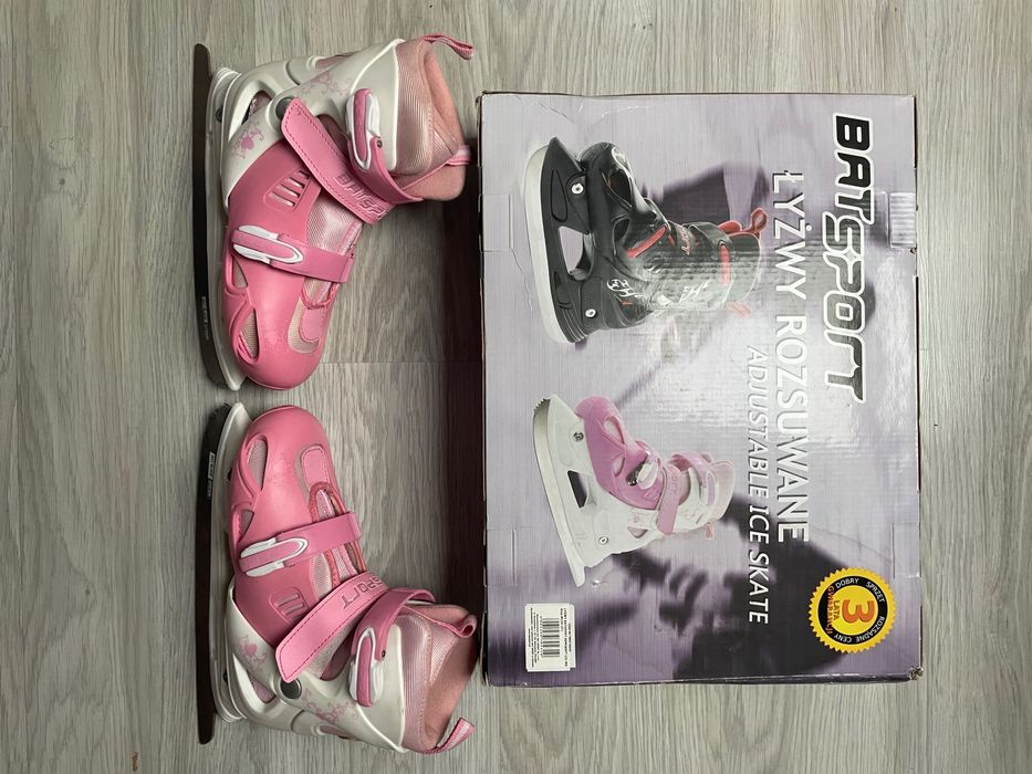 Łyżwy rozsuwane BatSport rozmiar 34-37