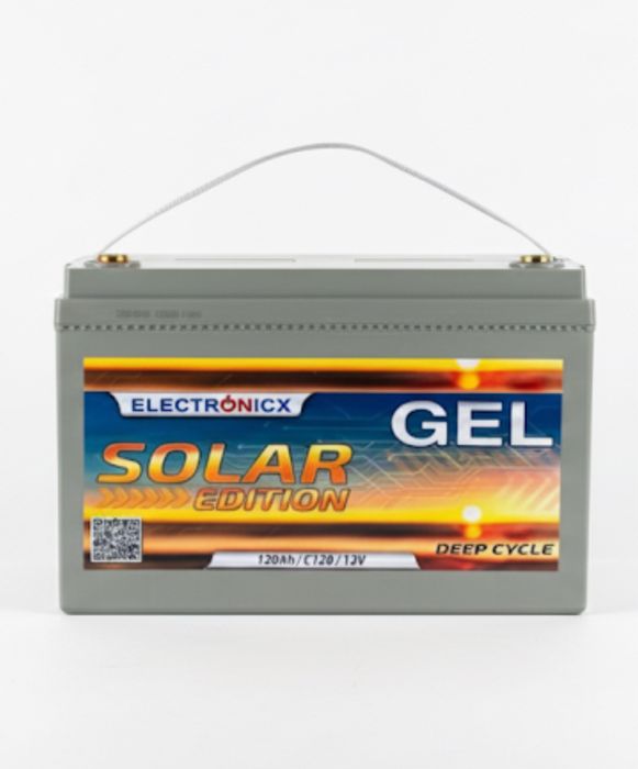 120А Тяговий гелевий акумулятор ELECTRONICX 12V 120A!