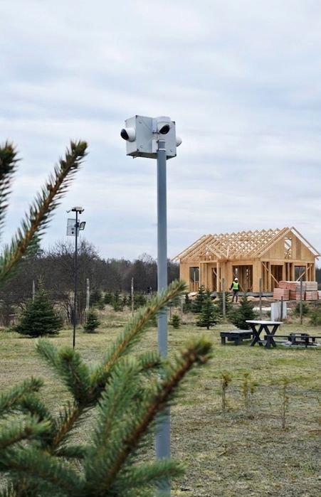 Monitoring kamery słup