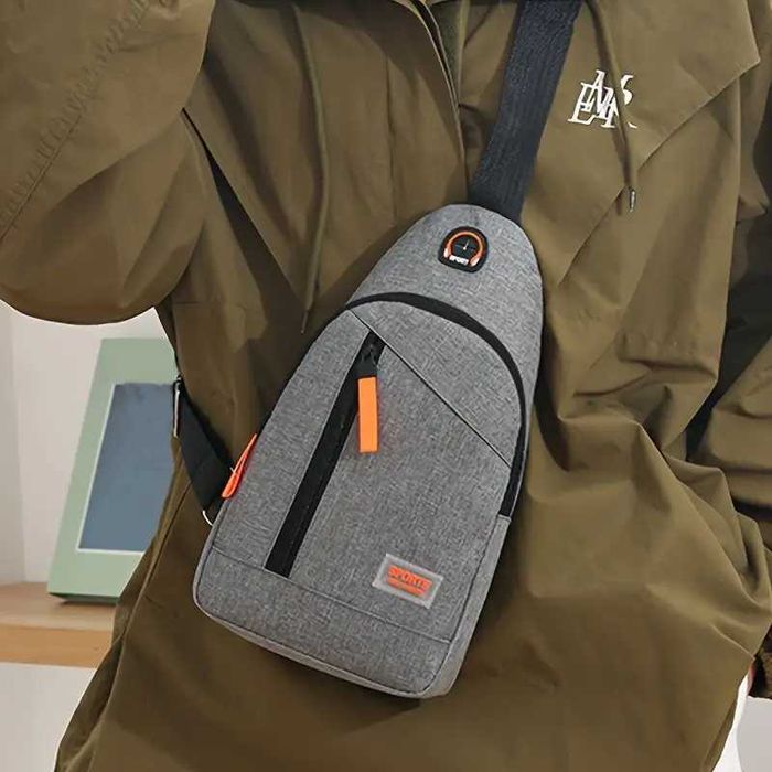 Сумка через плече чоловіча жіноча сумка-бананка сумка-слінгер нагрудна