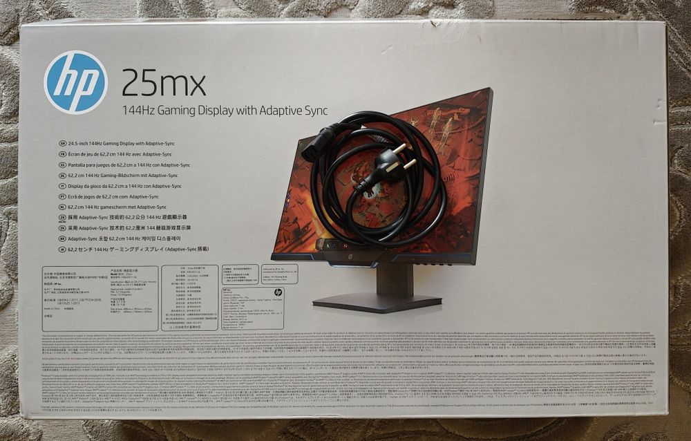 Monitor HP 25mx 24.5" 1920x1080px 144Hz 1 ms