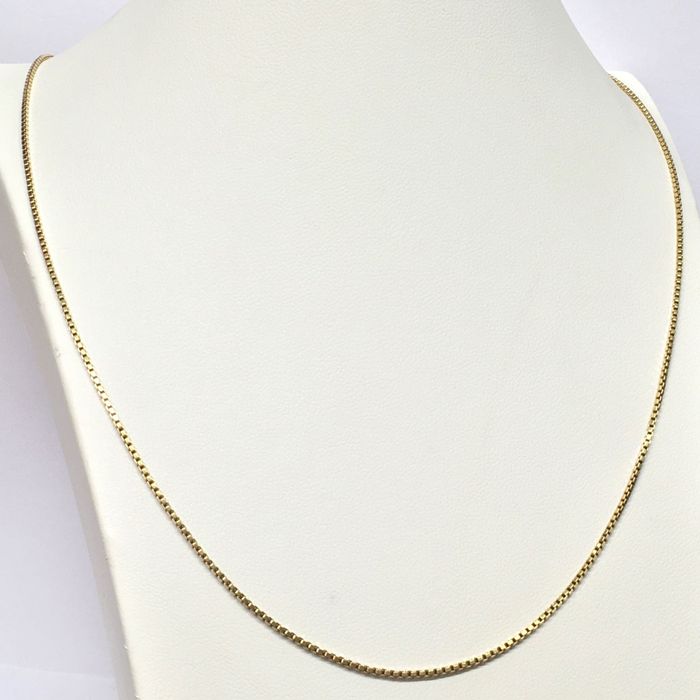 Złoty ŁAŃCUSZEK męski 750 18K cudowna KOSTKA 61 cm