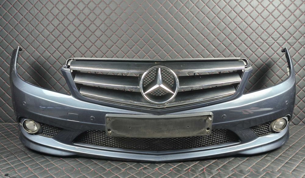 MERCEDES C W204 AMG 07-11 Zderzak Przedni Przód Kompletny Lakier C775