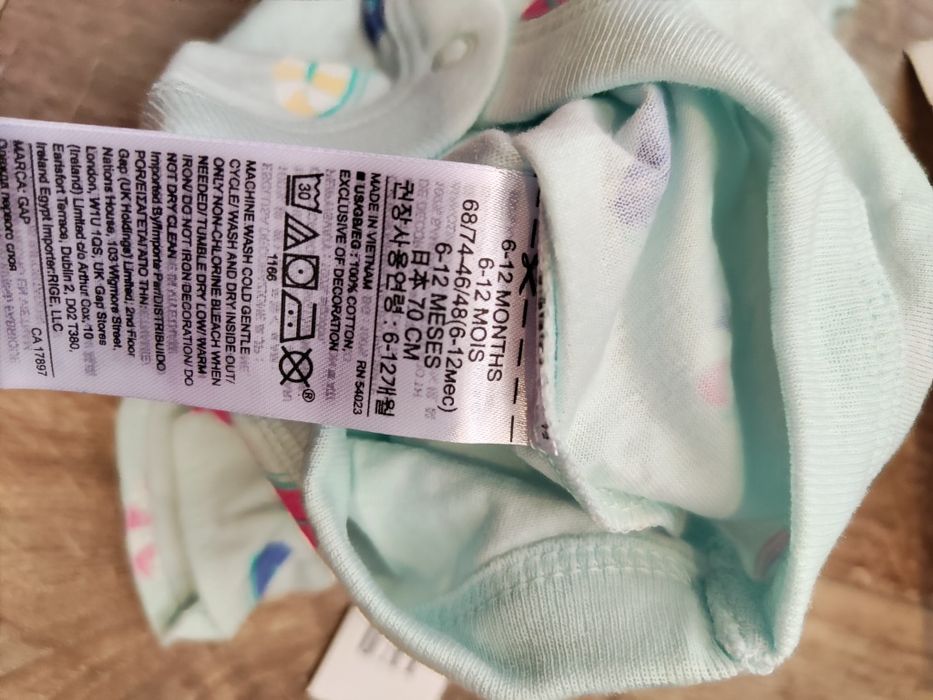 Летний бодик GAP, 6-12мес.