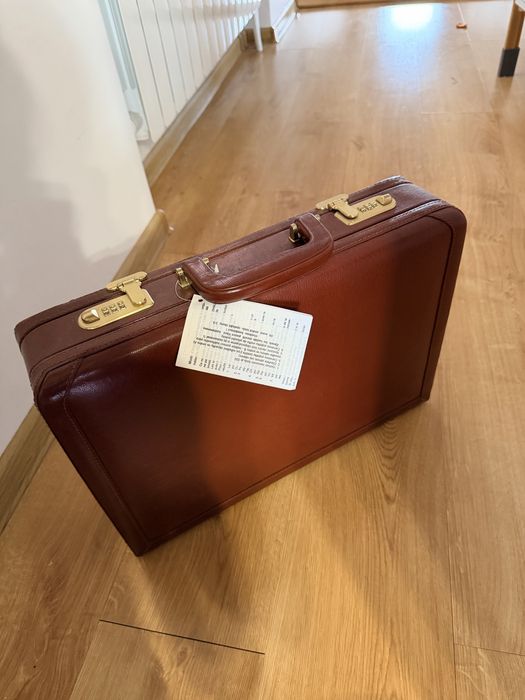 skórzana aktówka vintage SUDHAUS