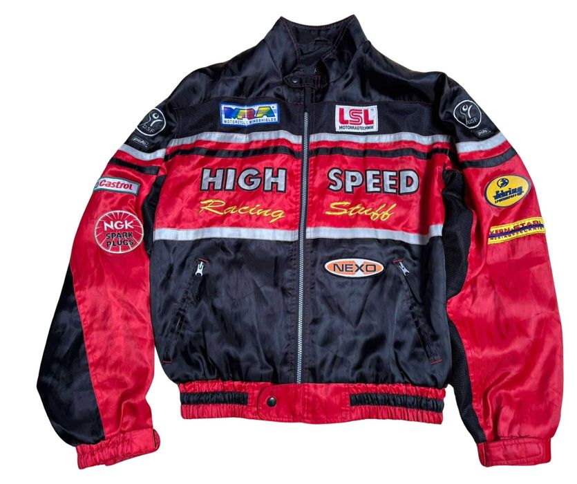 Kurtka retro 90s High Speed Racing Stuff L XL super moto bike