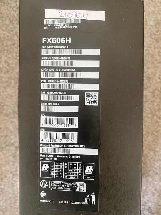 asus tuf gaming f15 Ram 32gb