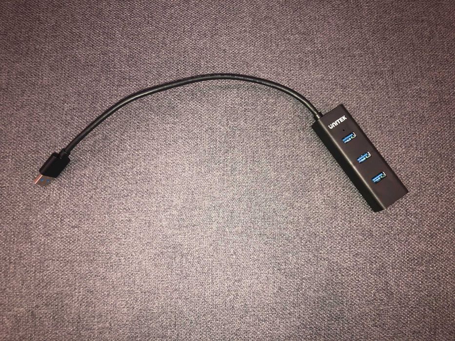 Nowy HUB x4 USB-A 3.1 (5Gbps) | Unitek Y-3089 | Z dodatkowym zasilaniem