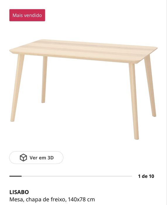 Mesa madeira IKEA