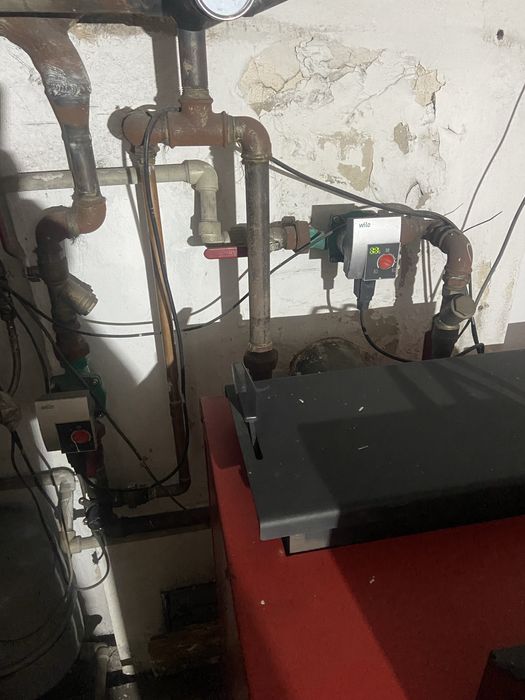 Piec C.O.  z podajnikiem na groszek.