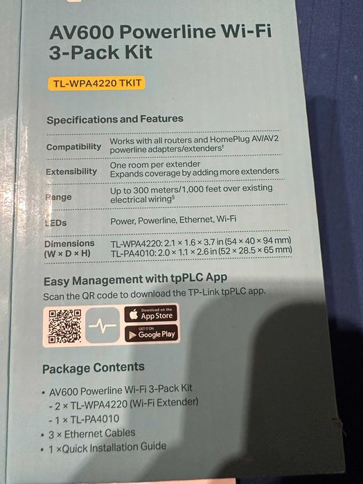 Powerline TP-Link Pack Kit AV600