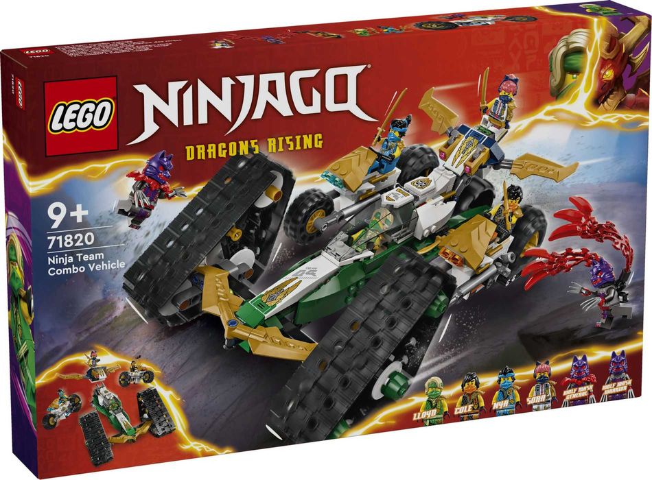 Новий Lego 71820 Ninja Team Combo Vehicle Позашляховик Ніндзя