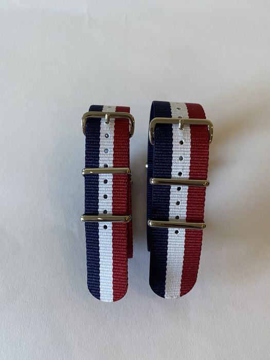 Braceletes Nato às riscas tamanho 20mm