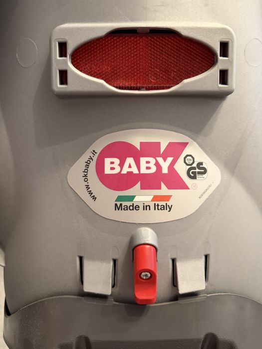Fotelik rowerowy OK Baby – Made in Italy – bardzo dobry stan