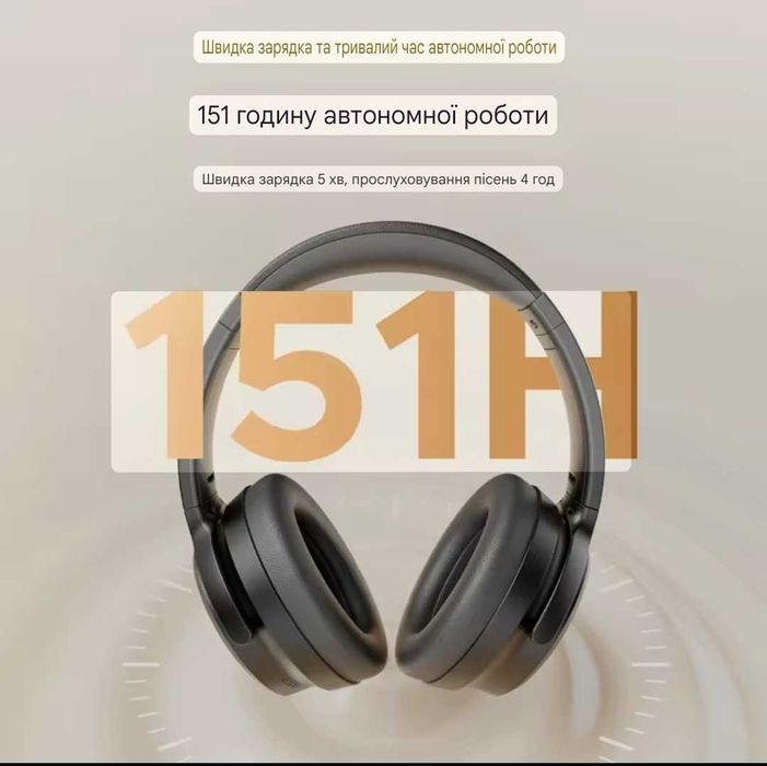 SoundPEATS Space Pro Bluetooth 5.4 Бездротові з ANC 40+10 мм Black