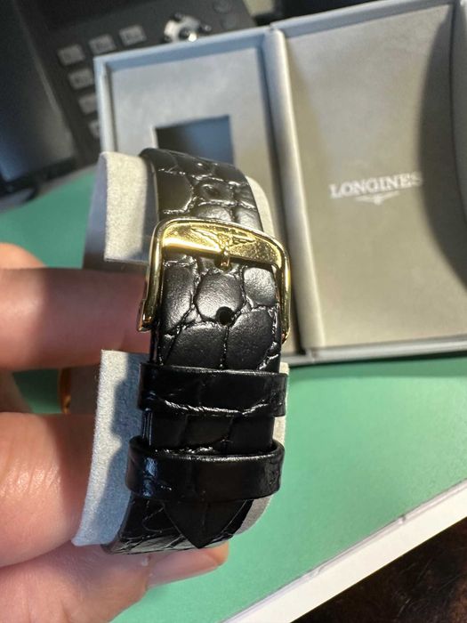 Longines Le Grande Classique Biała tarcza / Skóra Ø33mm nowy pasek