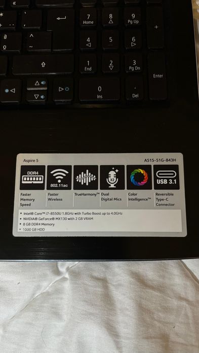 Acer A515-51/i7-8550U