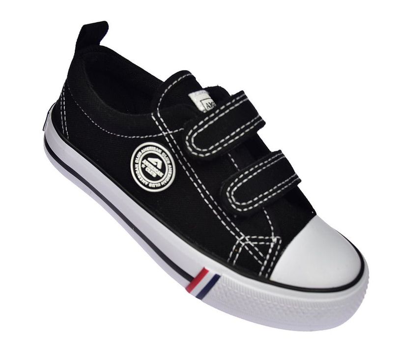 American trampki niskie na rzepy LH-34/21 czarne rozm 29