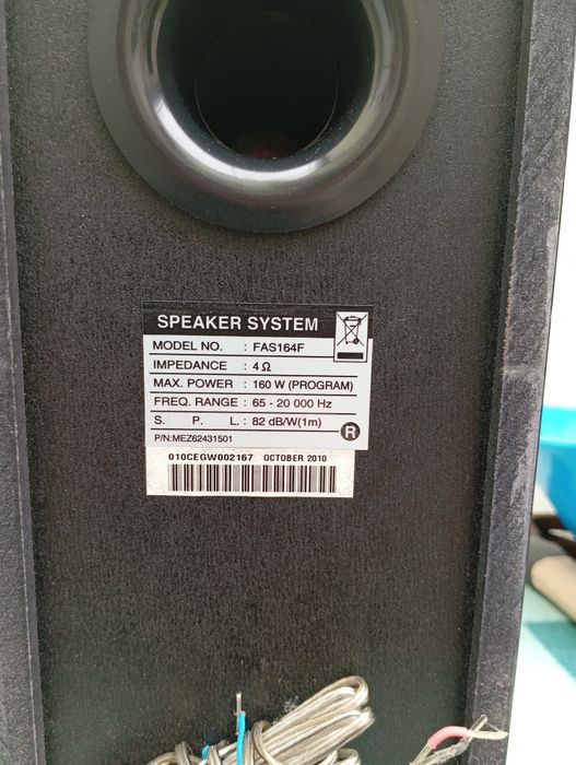 Colunas LG 160W 4 ohms