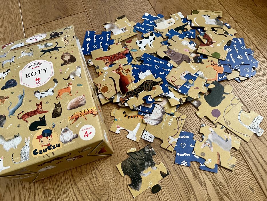 Puzzle Koty 60 CzuCzu Puzzlove czu czu 60 elementów