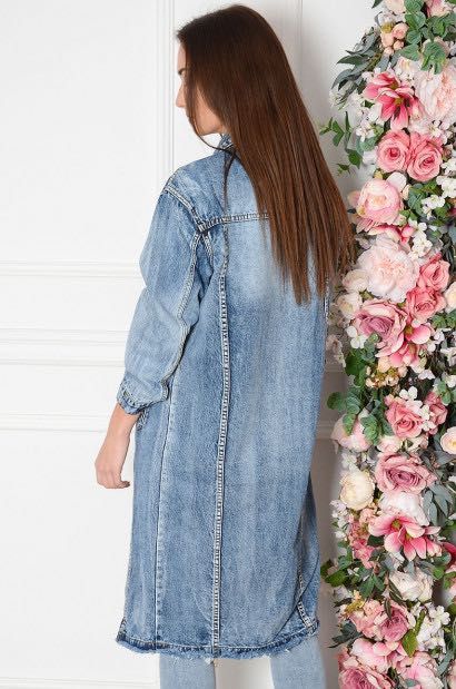 Płaszcz nowy z metką dżins, jeansowy, kurtka, sukienka