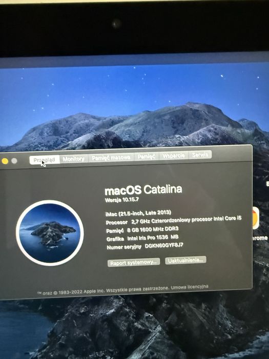 APPLE imac 21,5 A1418