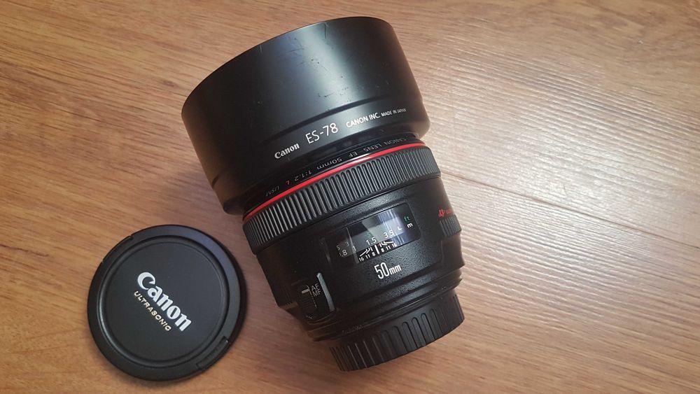 Canon EF 50 mm f/1.2 L USM Komplet