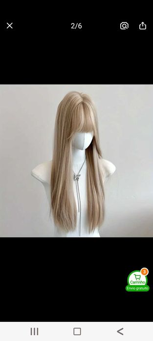 Peruca Natural - Simula Cabelo Humano