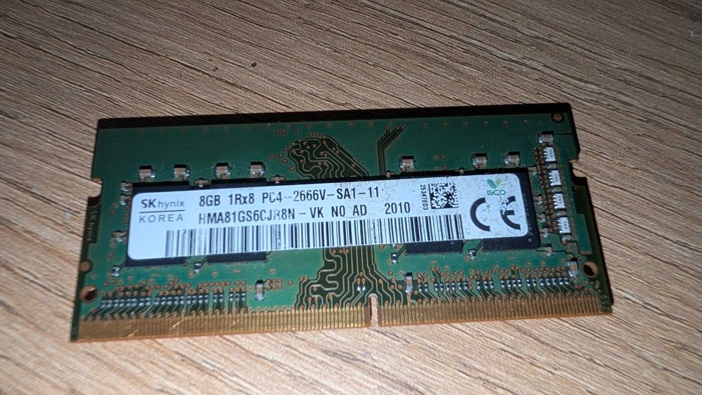 Memória RAM Portátil 8GB DDR4 SK Hynix (2666MHz)