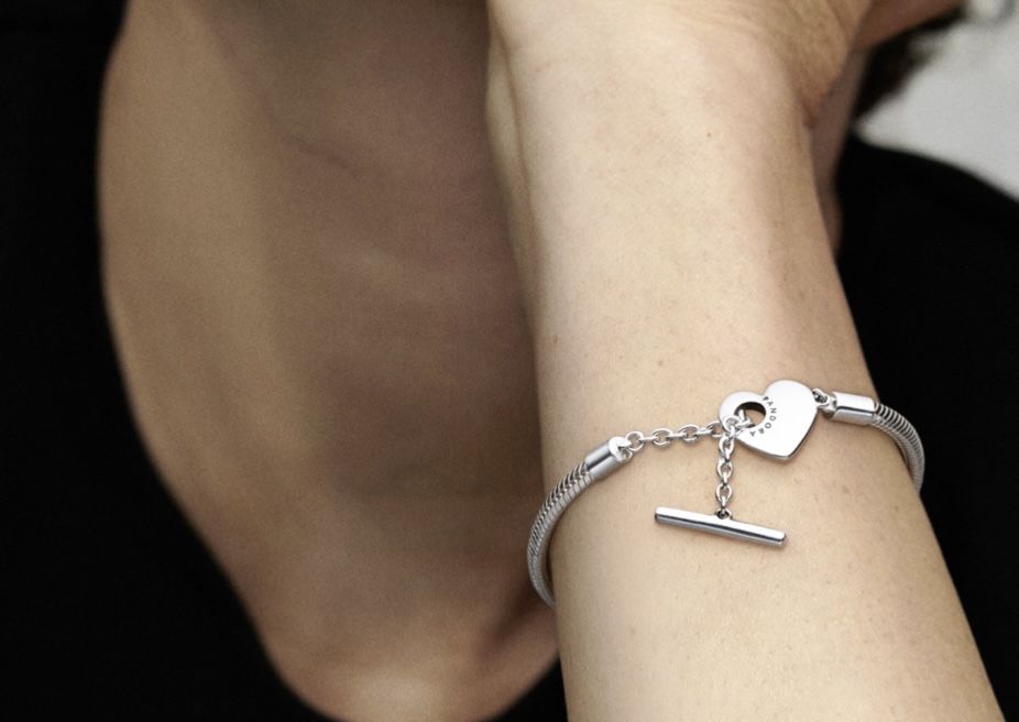 Браслет Pandora з застібкою сердце оригінал