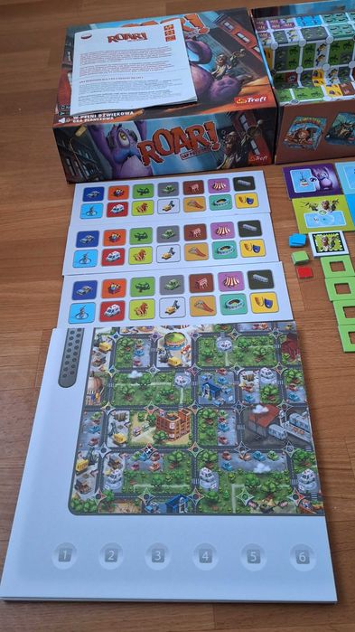 Trefl hybrydowa rodzinna gra planszowa ROAR ŁAP POTWORA graj z tablete