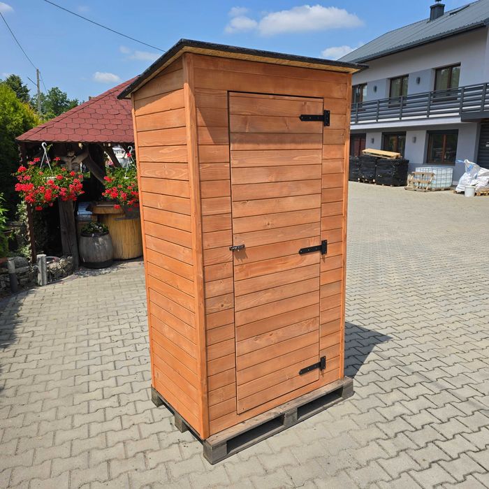 Szafka ogrodowa stojak na narzędzia Drewniany solidny wysyłka