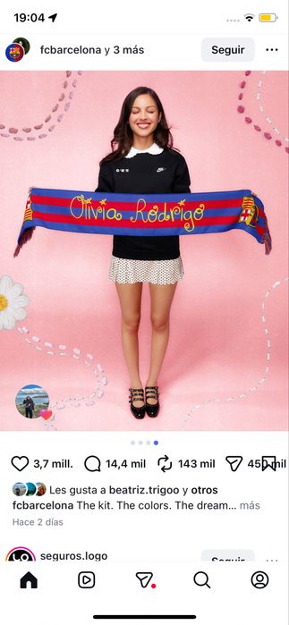 T-shirt do FC Barcelona  x Olivia Rodrigo