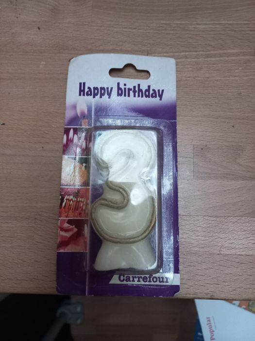 Vela aniversário número 3