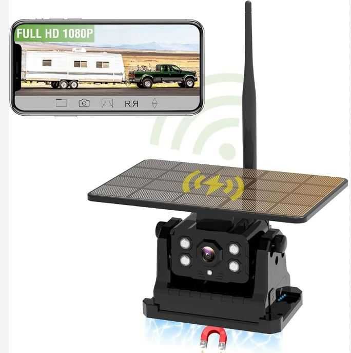 Solarna kamera cofania bezprzewodowa 9600 mAh Wifi