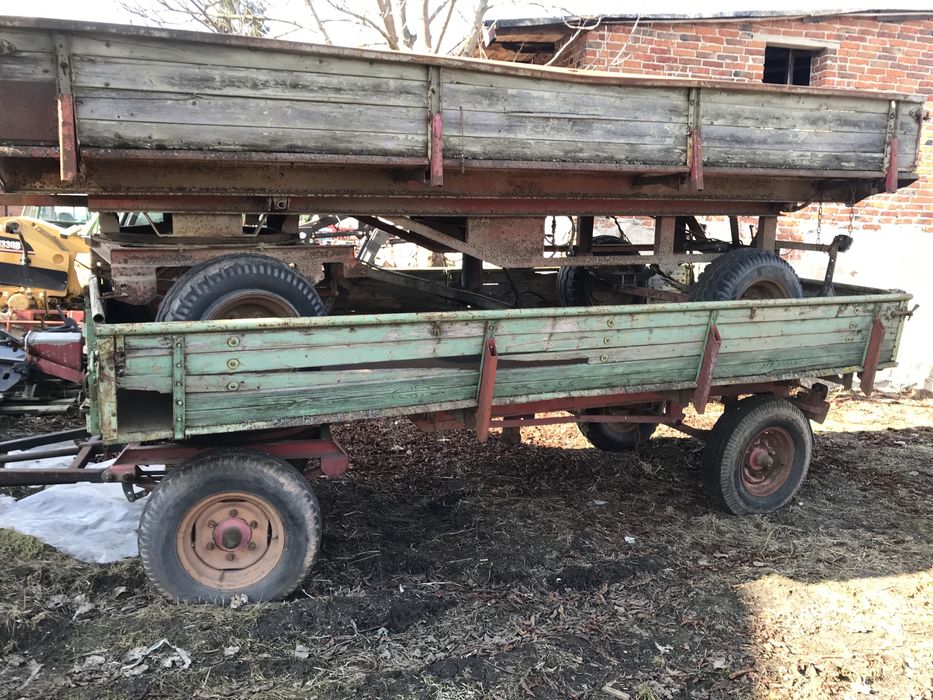 Przyczepa rolnicza wywrot sprowadzona