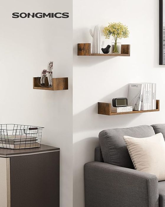 Półki, Regał Ścienny, 3-Częściowy