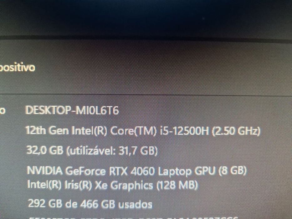 Vendo ou Troco por PC gamer. Notebook Gigabyte G5KF , RTX 4060