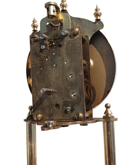 Stary Niemiecki zegar kominkowy roczniaka Kundo unikat kolekcjonerski