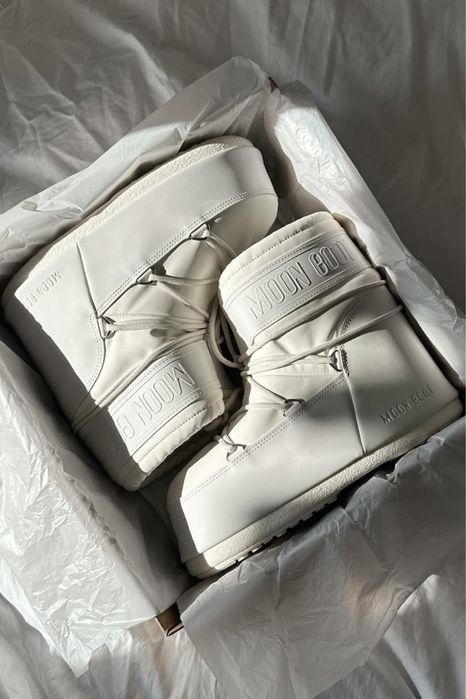 Низькі мунбути Moon Boot Icon low Rubber Cream